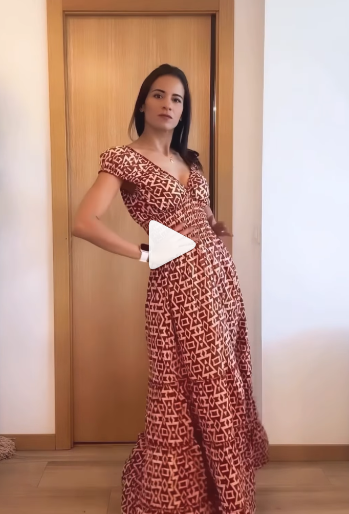 Vestido Boho burdeos